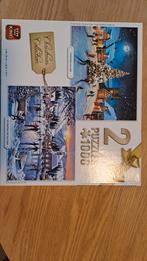 King 2 Puzzles 1000 stukjes - Kerst thema, Ophalen of Verzenden, 500 t/m 1500 stukjes, Zo goed als nieuw, Legpuzzel
