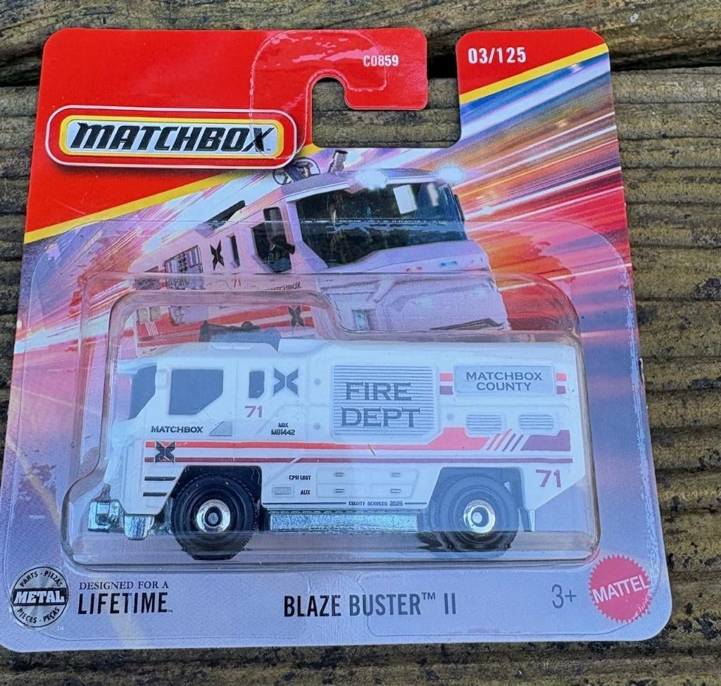 Matchbox Blazebuster II brandweerwagen, Ophalen of Verzenden, Nieuw, Auto