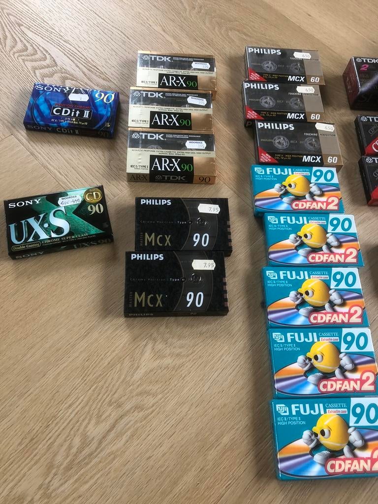 Nieuwe gesealde cassettebandjes 43stuks, Cd's en Dvd's, Cassettebandjes, Ophalen, Overige genres, Nieuw in verpakking, Onbespeeld