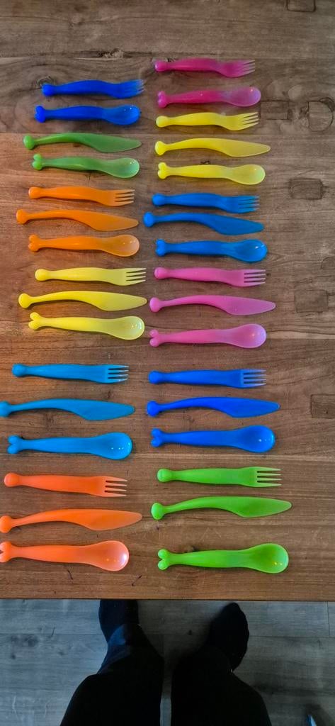 IKEA KALAS Bestekset 18 delig., Kunststof, Gebruikt, Ophalen of Verzenden, Vaatwasserbestendig