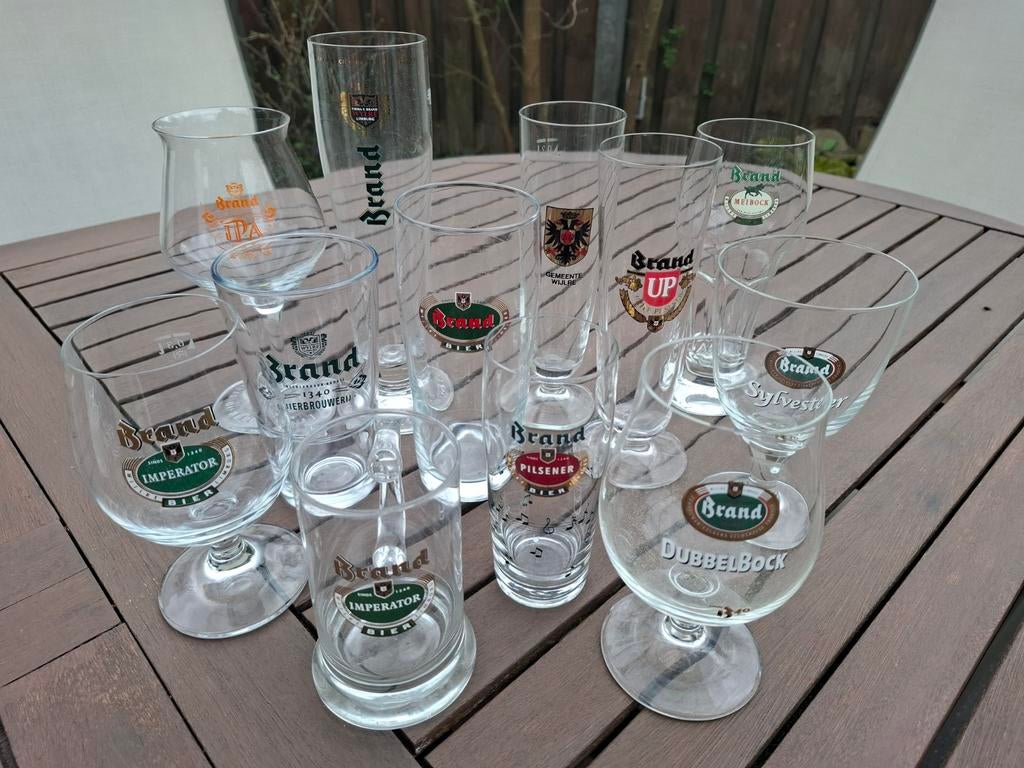 Brand Bier glazen Brandbier, Ophalen of Verzenden, Zo goed als nieuw, Glas of Glazen, Brand
