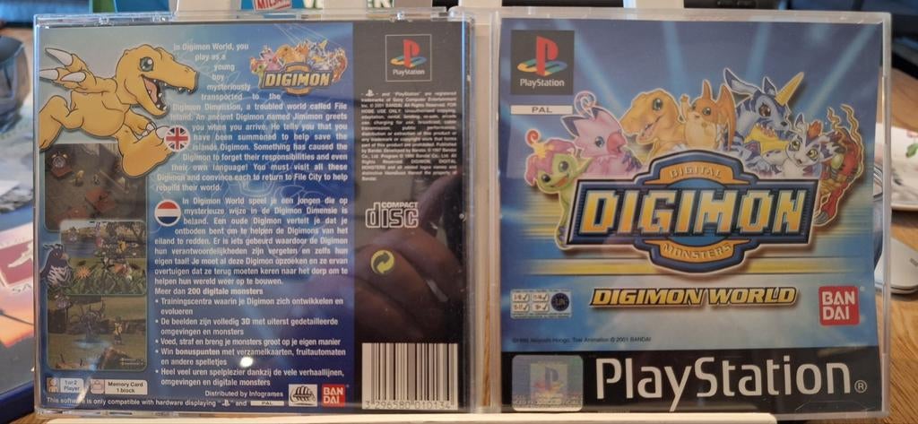Ps1 Digimon World, 1 speler, Ophalen of Verzenden, Zo goed als nieuw, Vanaf 3 jaar