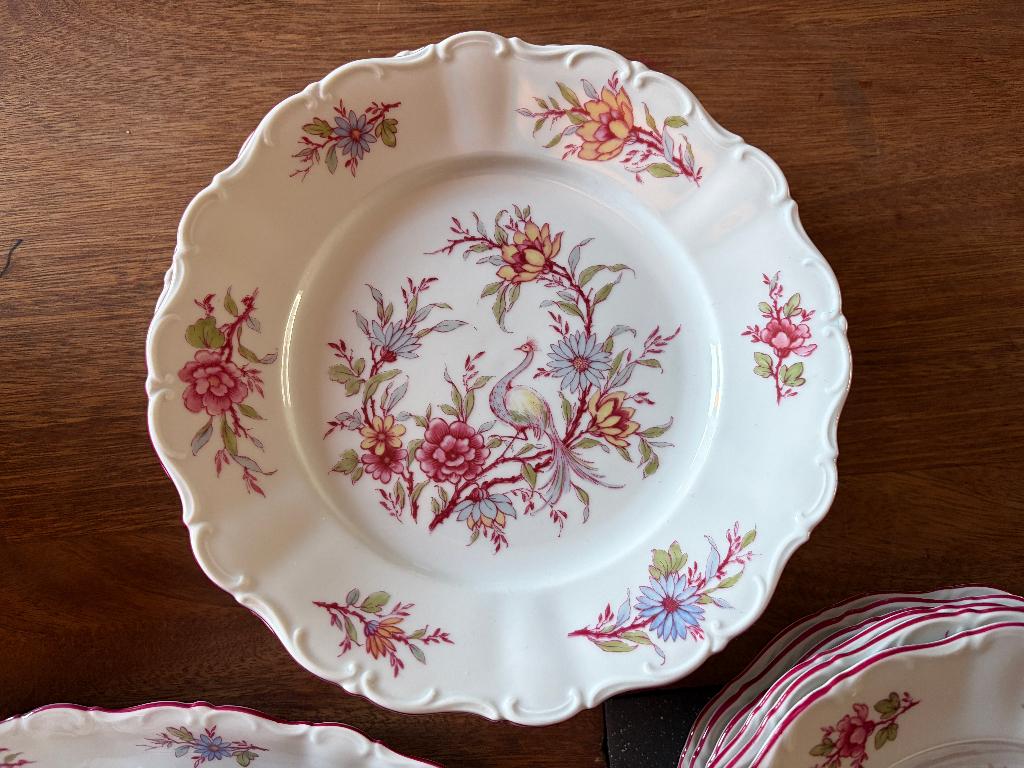 Dinerset vintage Seltmann Weiden Bavaria bloemen decor, Ophalen of Verzenden, Zo goed als nieuw, Overige stijlen, Porselein