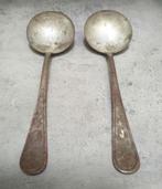 2 antieke ijzeren soep pap lepels belgique belgië, Ophalen of Verzenden