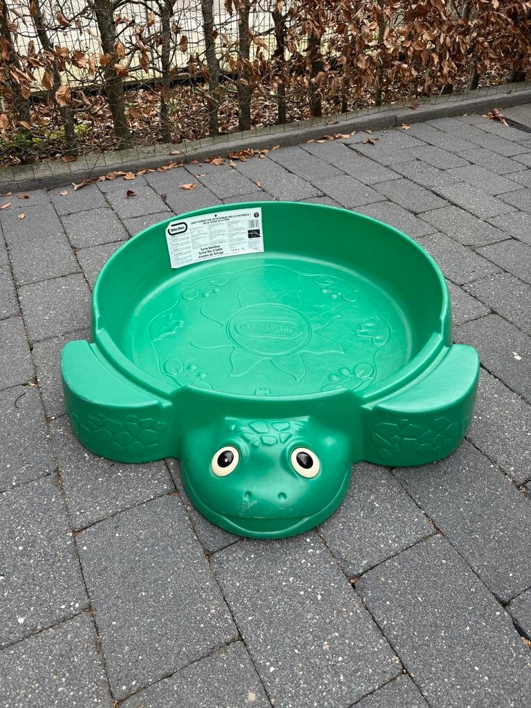 Little Tikes zandbak schildpad groen kunststof 109 x 120 cm met deksel kopen? Speelgoed