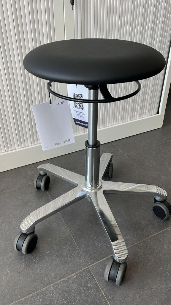 Bureaustoel / kruk Opti 2200, Huis en Inrichting, Bureaustoelen, Ophalen, Nieuw, Zwart, Bureaukruk