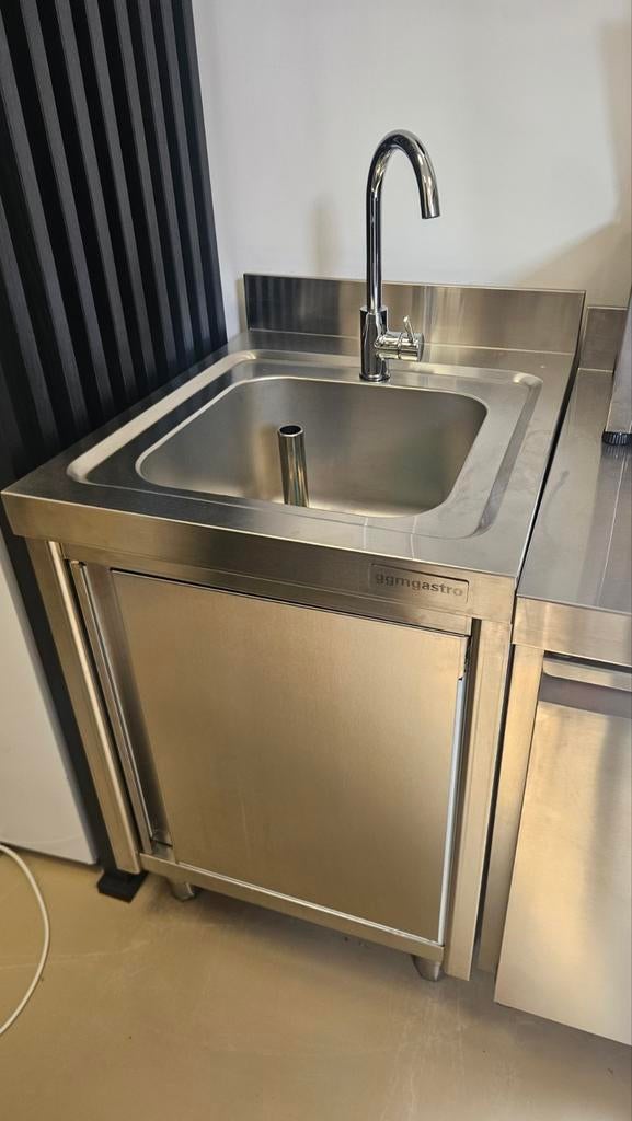 RVS Spoelbak met Kraan - JGM Gastro nieuw, Zakelijke goederen, Horeca | Keukenapparatuur, Ophalen, Ggm Gastro, RVS Meubilair, Nieuw in verpakking