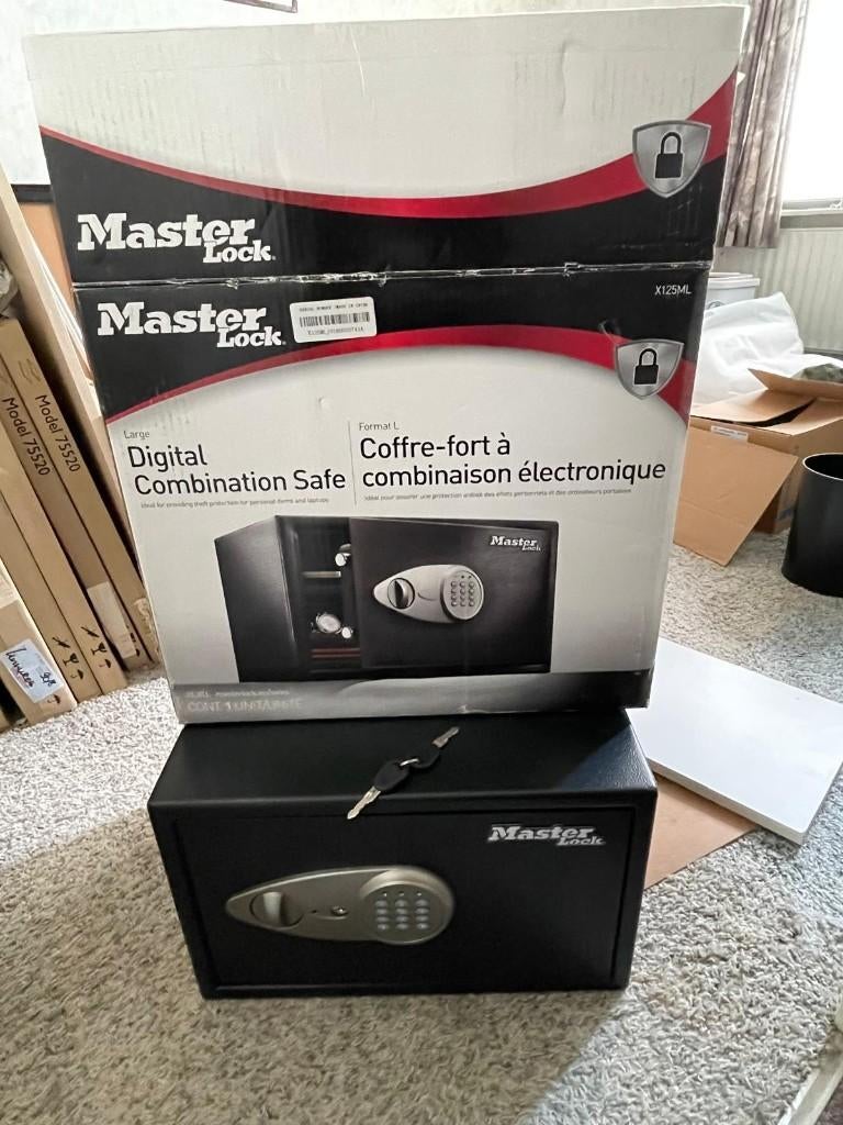 Elektronische kluis | Master Lock | X125ML, Ophalen, Zo goed als nieuw, Brandkast