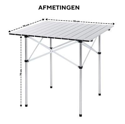 Kampeer Roltafel 70x70cm, Caravans en Kamperen, Kampeermeubelen, Nieuw, Campingtafel, Ophalen of Verzenden