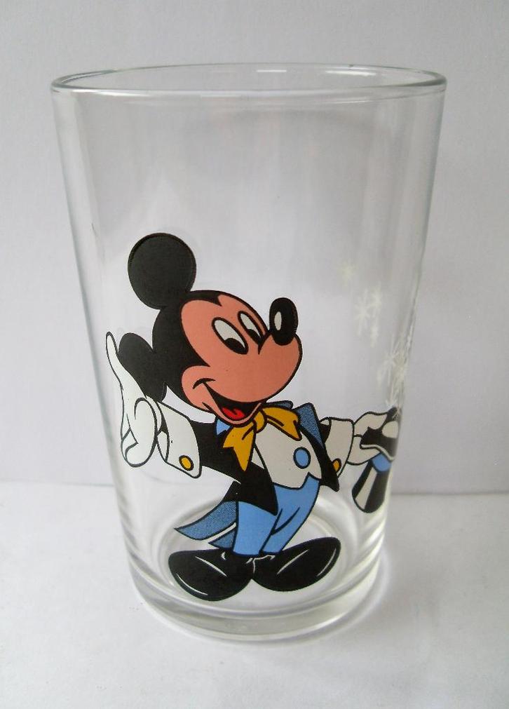 Mickey Mouse Glas Disney, Verzamelen, Disney, Zo goed als nieuw, Servies, Mickey Mouse, Ophalen of Verzenden