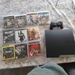 Ps3 met games en controller, Spelcomputers en Games, Spelcomputers | Sony PlayStation 3, Ophalen, Phat, Met 1 controller, Gebruikt