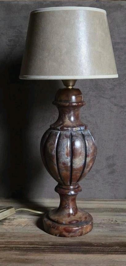 Mooi zwaar marmer lampenvoet lampenpoot kap lamp !, Ophalen of Verzenden, Minder dan 50 cm