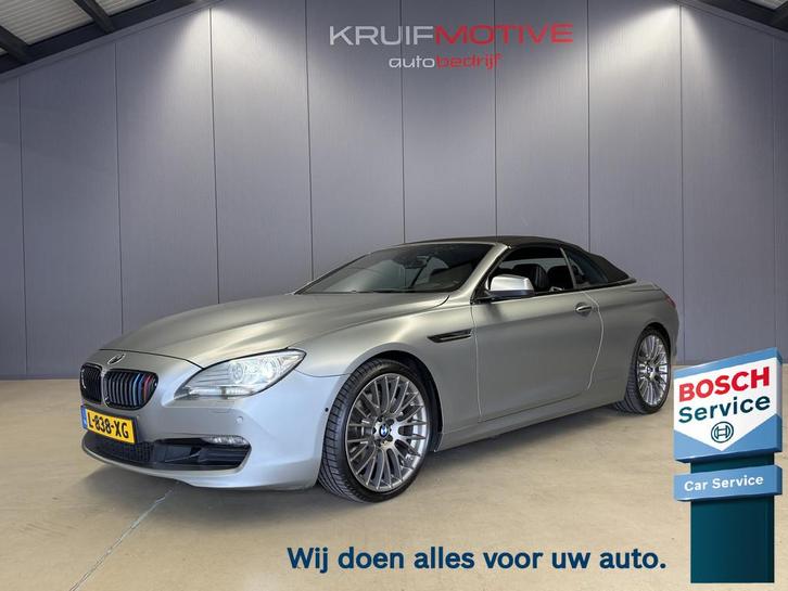 BMW 6 Serie Cabrio 640i High Executive | Mat wrap (bj 2011), Auto's, BMW, Bedrijf, Te koop, 6-Serie, ABS, Airbags, Airconditioning