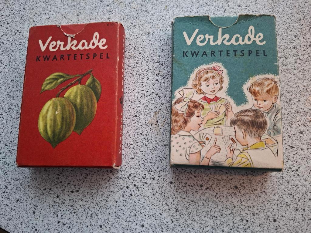 VERKADE Vintage Kwartet Spellen, Verzamelen, Speelkaarten, Jokers en Kwartetten, Ophalen of Verzenden, Gebruikt, Kwartet(ten)