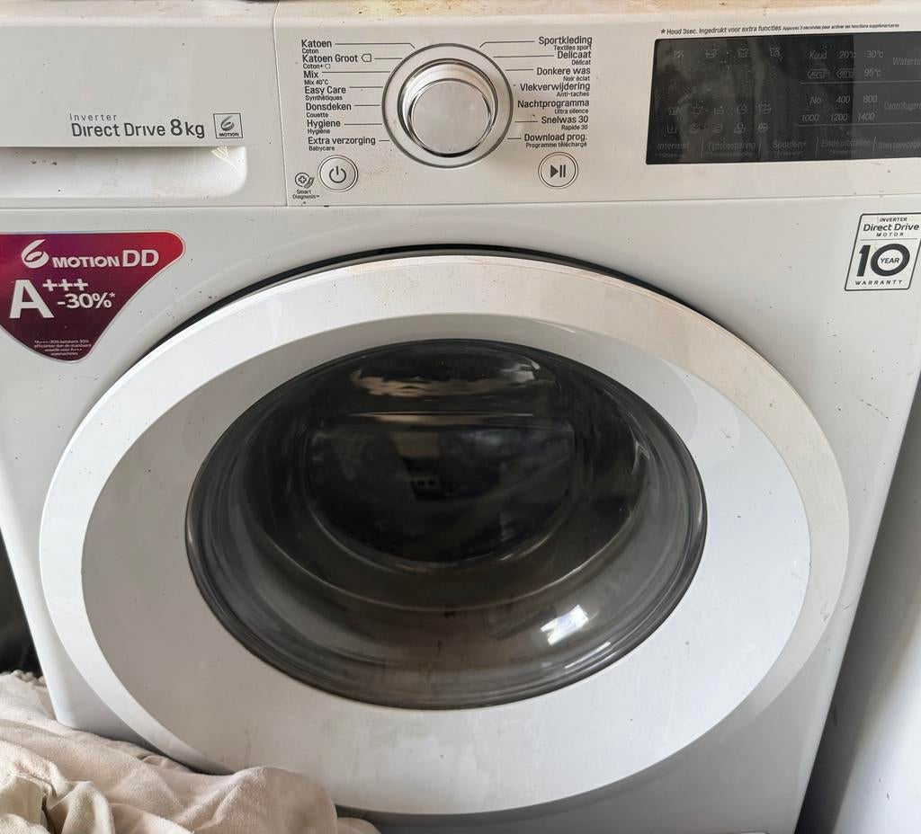 LG Direct Drive 8kg Wasmachine - Gebruikt, Werkt Goed, 1200 tot 1600 toeren, Gebruikt, 8 tot 10 kg, Ophalen of Verzenden