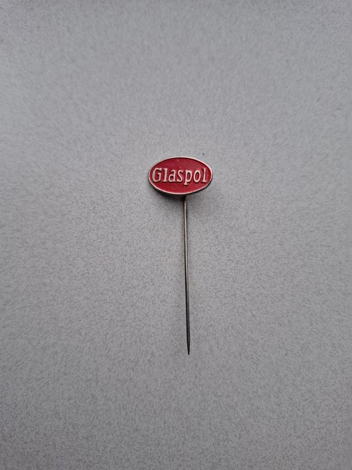 Vintage speldje pin prikker steekspeld Glaspol, Verzamelen, Speldjes, Pins en Buttons, Ophalen of Verzenden