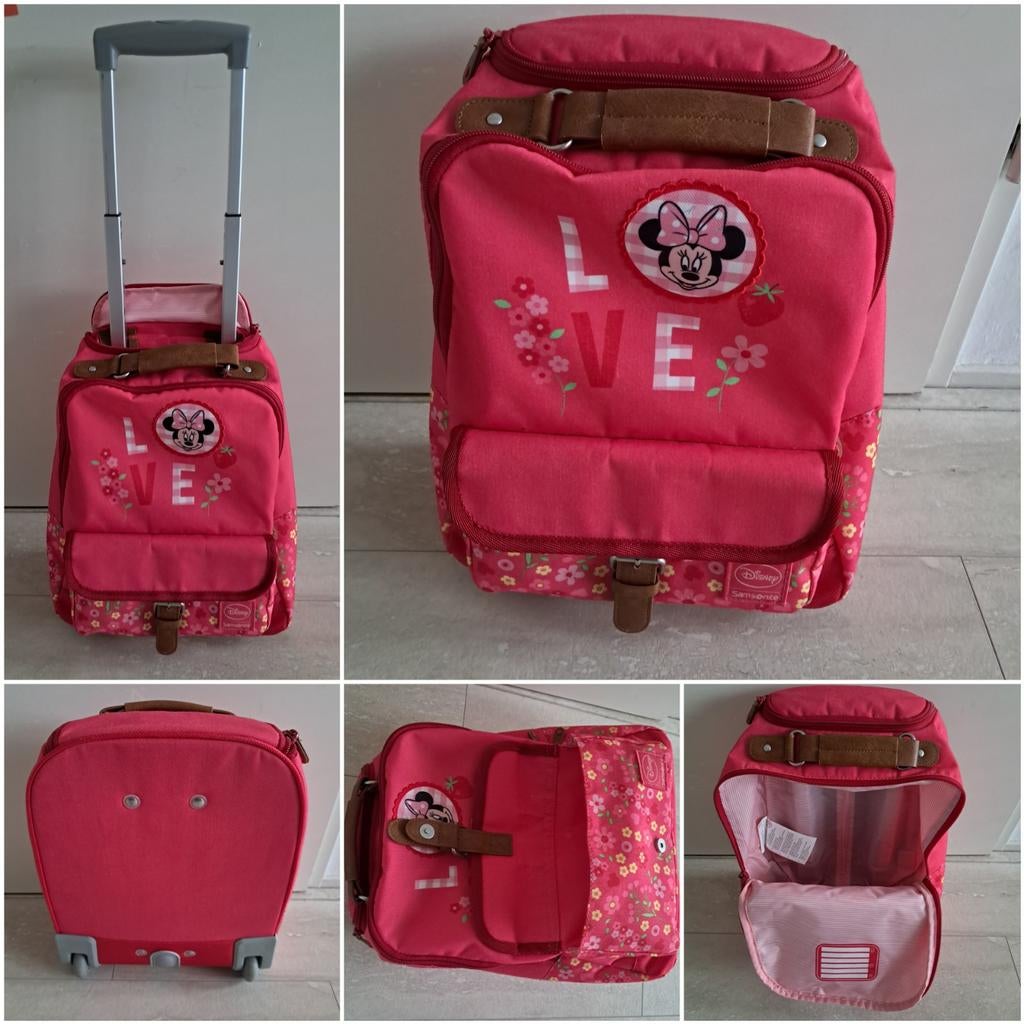 Samsonite Disney Minnie Mouse Rolkoffer - Leuk voor logeren!, Wieltjes, Gebruikt, 20 tot 30 cm, Minder dan 40 cm