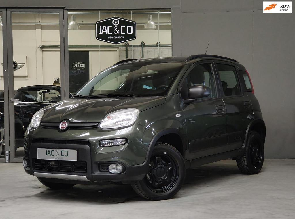 Fiat Panda 0.9 TwinAir 4x4 CARPLAY, Auto's, Fiat, 898 cc, Stof, Gebruikt, Zwart
