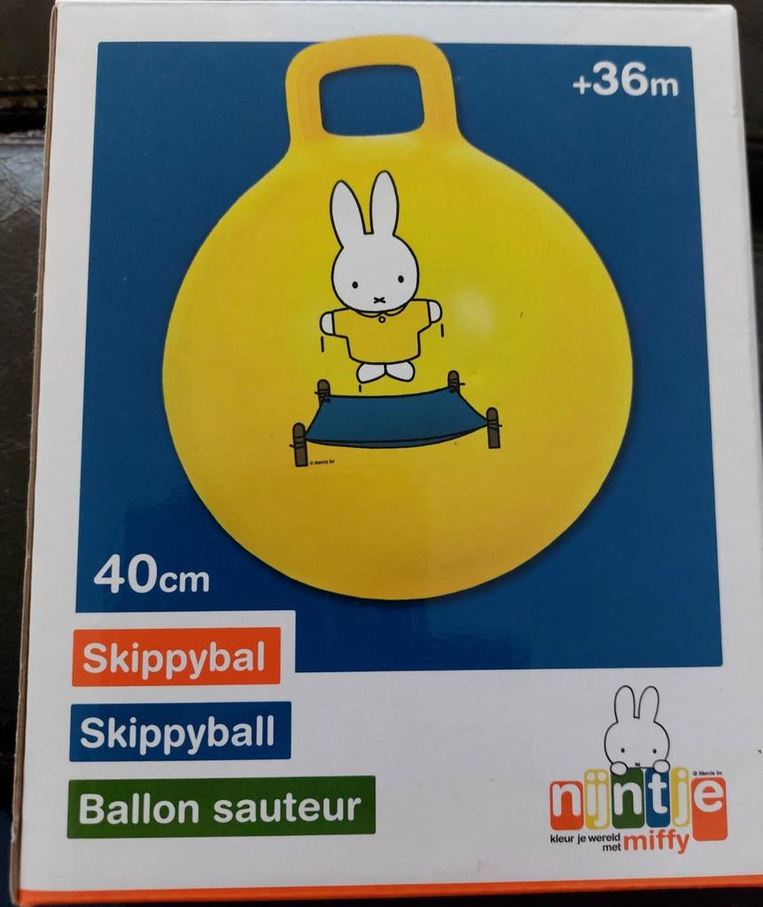 Nijntje Skippybal - Geel - 40cm - Nieuw in doos, Kinderen en Baby's, Speelgoed | Buiten | Los speelgoed, Nieuw, Ophalen of Verzenden