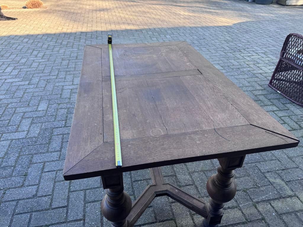 Houten vintage tafel, Ophalen