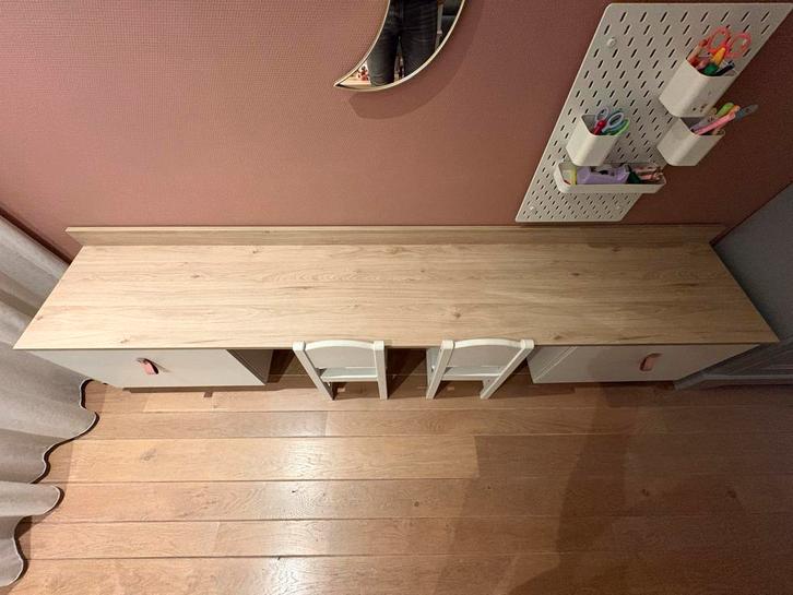 IKEA Besta Ladekasten met Bureaublad, Huis en Inrichting, Kasten | Ladekasten, Zo goed als nieuw, Minder dan 100 cm, 50 tot 100 cm