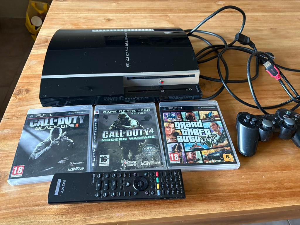 Playstation 3 500 GB met games!, Spelcomputers en Games, Phat, Ophalen of Verzenden, 500 GB, Met 1 controller