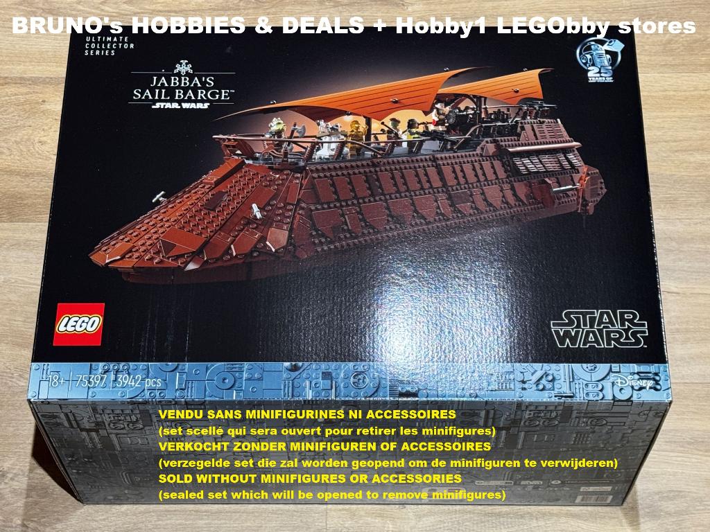LEGO 75397 SW Jabba's Sail Barge NIEUW maar ZONDER MINIFIGS, Kinderen en Baby's, Speelgoed | Duplo en Lego, Star Wars, Lego, Overige typen