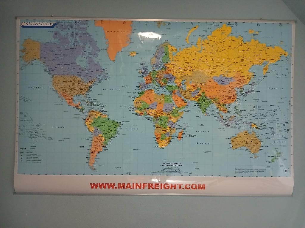 Wereldkaart, Ophalen of Verzenden, Gebruikt