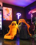 NRG Prisma Kuipstoel sportstoel stoel geel alcantara, Ophalen of Verzenden