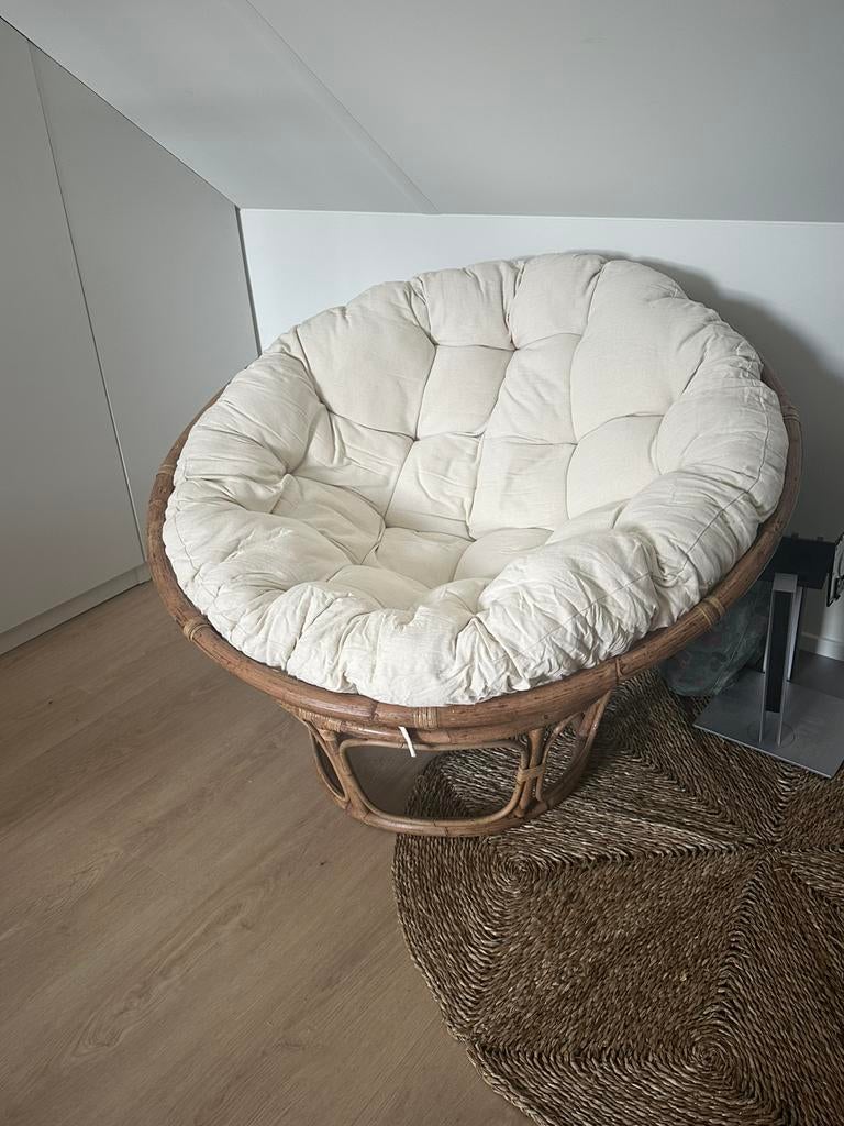 Casa Loungestoel cremekleur, Ophalen, Zo goed als nieuw, Stoel, 2 zitplaatsen