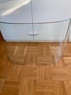 Gebogen glazen haardscherm - 70x50cm, Ophalen, Gebruikt, Overige soorten