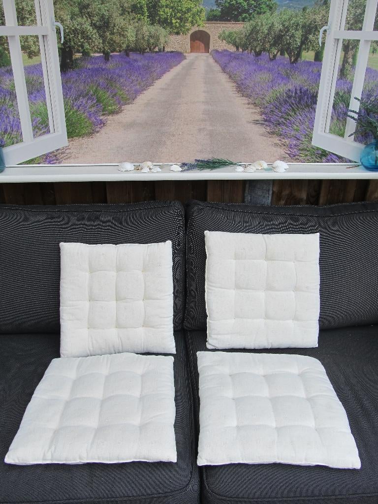 4  KUSSENTJES  / NIEUW, Tuin en Terras, Tuinsets en Loungesets, Ophalen of Verzenden, Nieuw, Overige materialen, 4 zitplaatsen