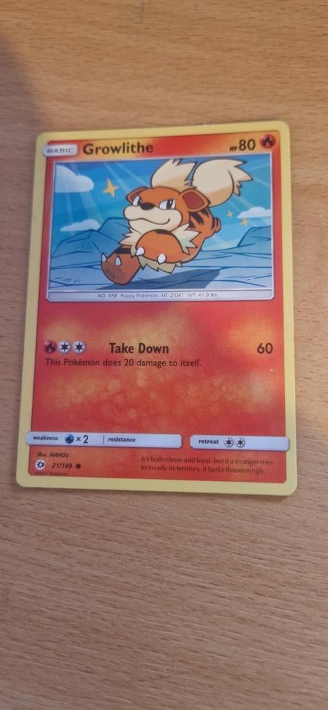 Pokémon kaart Growlithe 21/149, Ophalen of Verzenden