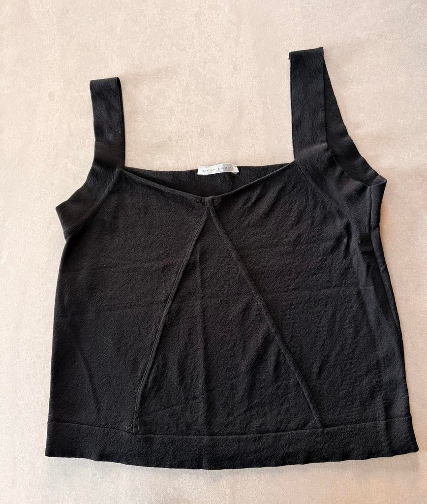 Mouwloos zwart truitje Sara Pacini - Zo goed als nieuw, Maat 38/40 (M), Zwart, Ophalen of Verzenden, Zo goed als nieuw
