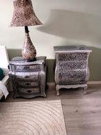 2 nachtkasjes en een ladekastje, Ophalen, 55 tot 70 cm, Zo goed als nieuw, 45 tot 65 cm