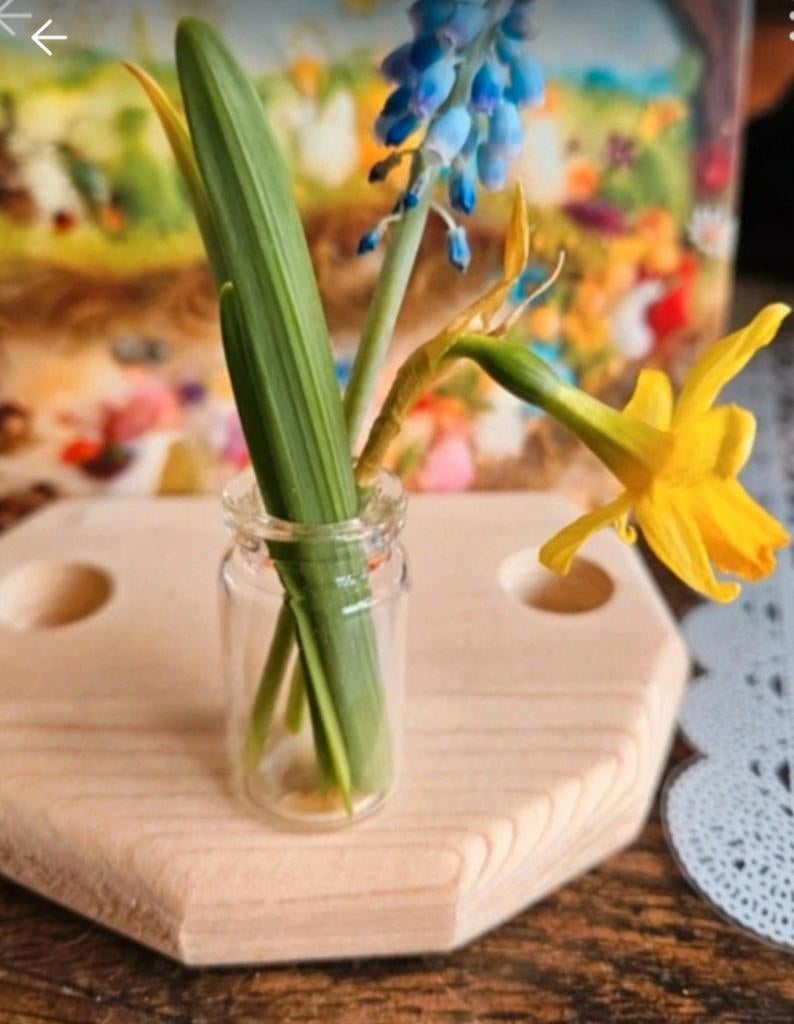 Glazen vaasje / steker voor de jaarring, Ophalen of Verzenden, Nieuw, Gebruiksvoorwerp