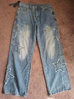 Jeans met sterren - Maat M, Blauw, Nieuw, Ophalen of Verzenden, W30 - W32 (confectie 38/40)