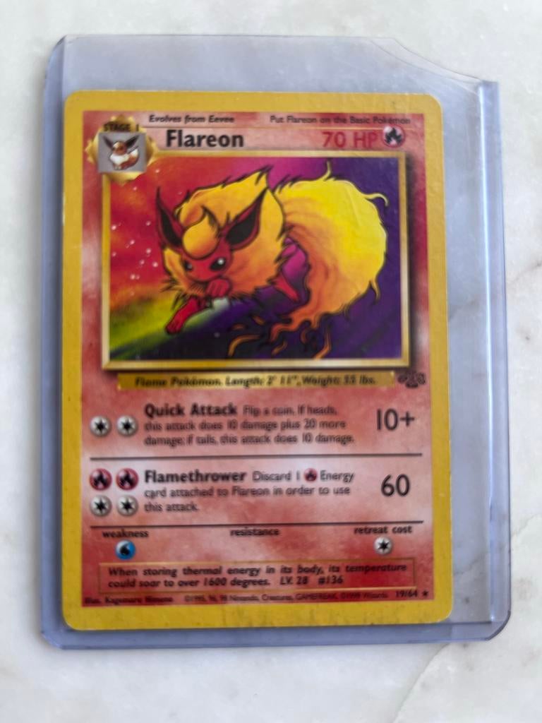 Pokémon kaart Flareon - Vaste prijs, Ophalen, Gebruikt, Losse kaart