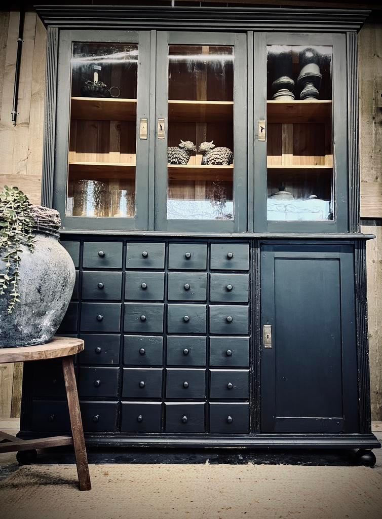 Stoere apothekerskast - 30 lades, Huis en Inrichting, Kasten | Buffetkasten, Ophalen, Zo goed als nieuw, 25 tot 50 cm