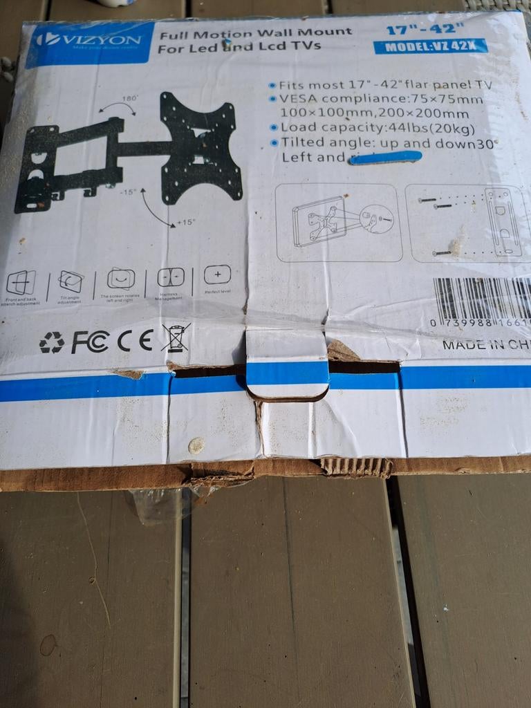 Tv beugel voor aan de muur compleet, Ophalen of Verzenden