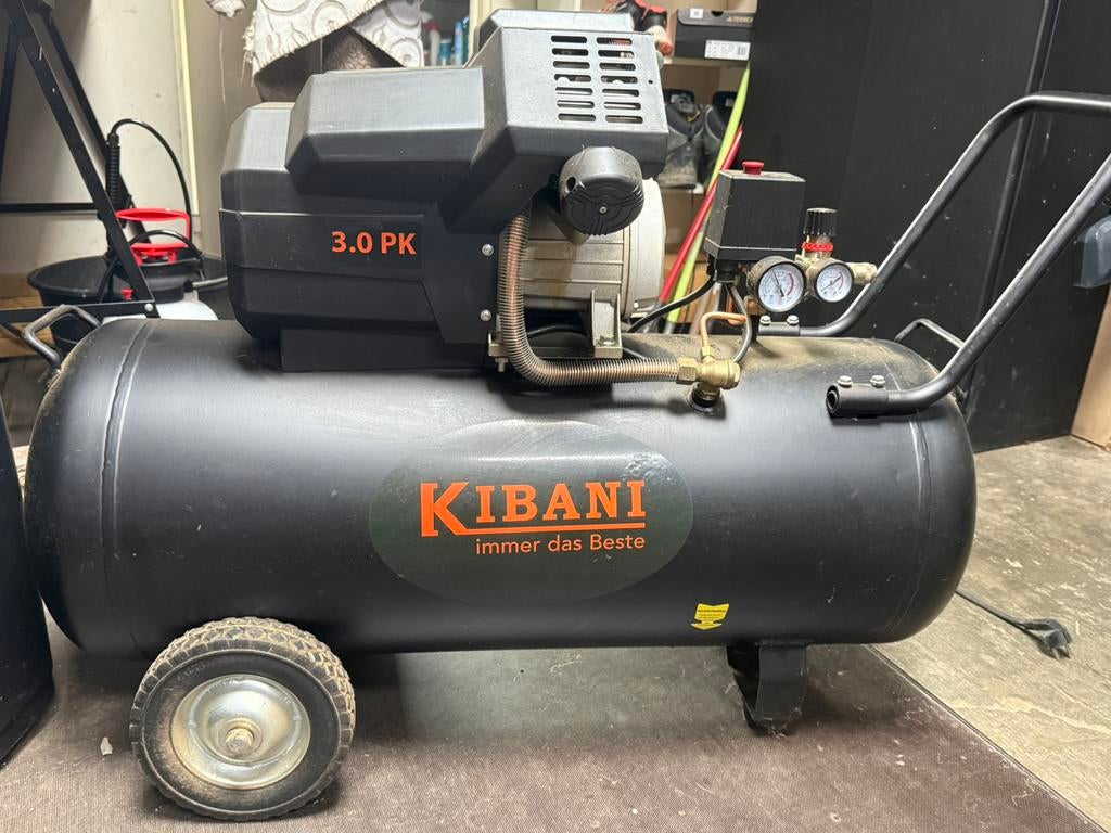 Kibani 3.0 pk, Doe-het-zelf en Verbouw, Compressors, 100 liter of meer, Ophalen, Zo goed als nieuw
