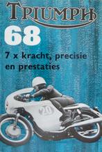Folder TRIUMPH 7x kracht, precisie en prestaties 1968, Motoren, Handleidingen en Instructieboekjes, Ophalen of Verzenden, Triumph