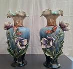 Set Barbotine vazen, Franse Majolica, Hasseltse Keramiek, Ophalen