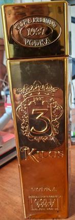 Lege 3 Kilos Vodka 1937 gouden fles, Ophalen of Verzenden, Verpakking
