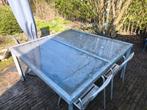 Vierkante tuintafel buitentafel, Tuin en Terras, Tuintafels, Ophalen, Gebruikt, Vierkant