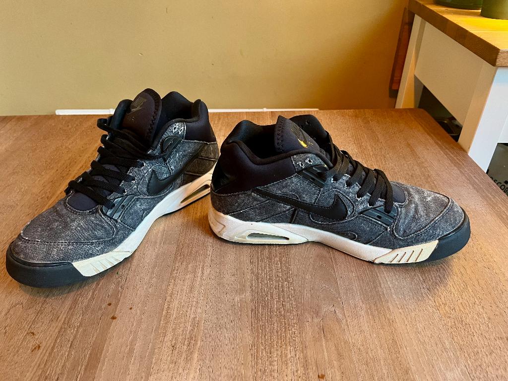 Nike Air Tech Challenge Black Denim, Ophalen, Zwart, Nike, Sneakers of Gympen