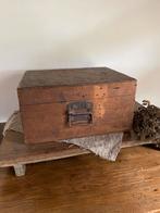 Brocante houte kist, Minder dan 50 cm, Gebruikt, Minder dan 50 cm, Ophalen of Verzenden
