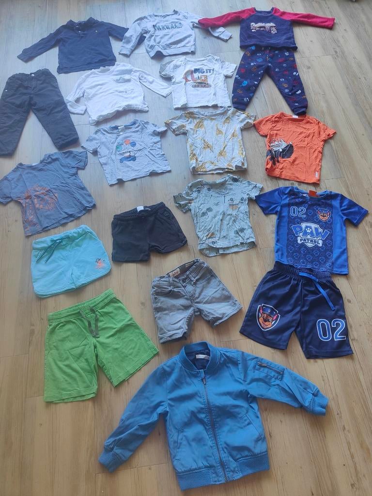 18 delig zomer kledingpakket jongen mt 98 104 paw patrol jas, Ophalen of Verzenden, Gebruikt, Jongen