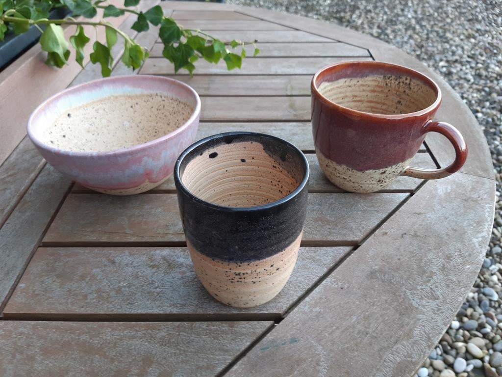 Servies blubber en glas Leiden, Huis en Inrichting, Keuken | Servies, Keramiek, Overige typen, Ophalen of Verzenden, Zo goed als nieuw