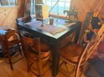 Bartafel bar tafel te koop, Ophalen, Zo goed als nieuw, 4 tot 6 stoelen